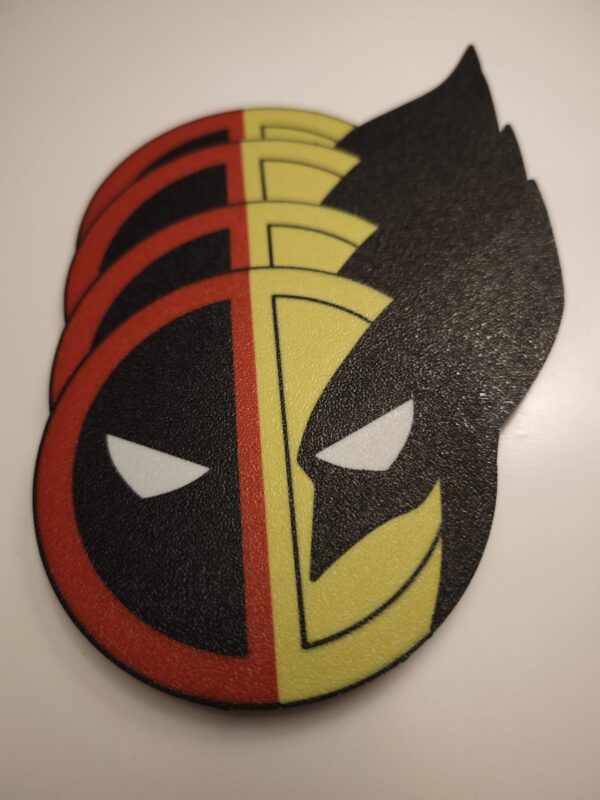 Deadpool Untersetzer | Deadpool | Wolverine 3D printed Coaster - Image 7