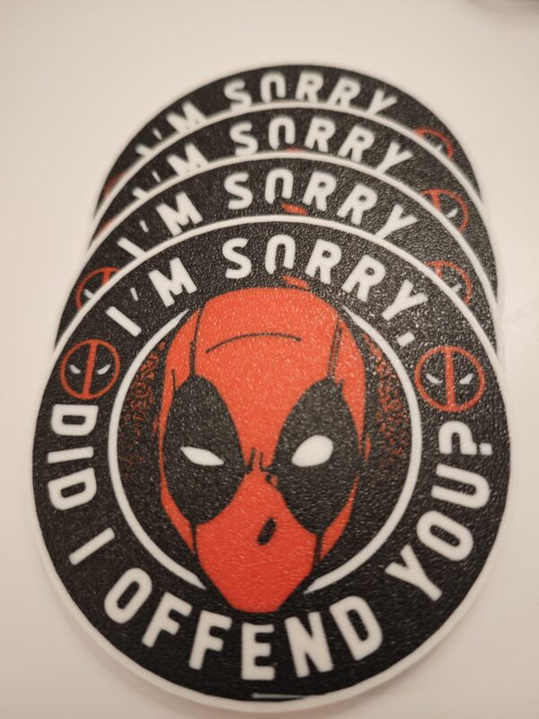 Deadpool Untersetzer | Deadpool | Wolverine 3D printed Coaster - Image 5